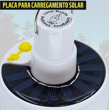Lâmpada Camping Lampião LED Potente Recarregável – Iluminação Forte para Viver Momentos Inesquecíveis