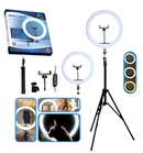 Ring Light 12 Polegadas 30 cm com Suporte de Celular e Tripé 2,10 m – Estrutura Preta