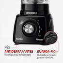 Liquidificador Turbo Power Mondial 550W L-99 FR
