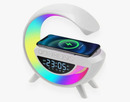 Luminária RGB com Caixa de Som, Carregador por Indução e Relógio – G Speaker
