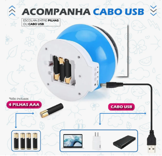 Luminária Projetor Estrela 360º Galaxy Abajur – Crie um Céu Estrelado no Quarto das Crianças