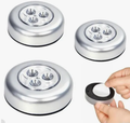 03 Lâmpadas Luminárias de Toque 3 LEDs