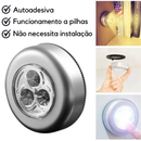 03 Lâmpadas Luminárias de Toque 3 LEDs