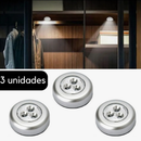 03 Lâmpadas Luminárias de Toque 3 LEDs