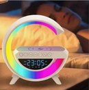 Luminária RGB com Caixa de Som, Carregador por Indução e Relógio – G Speaker