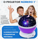 Luminária Projetor Estrela 360º Galaxy Abajur – Crie um Céu Estrelado no Quarto das Crianças