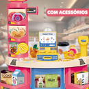 Mercadinho Confeitaria Infantil Doceria – Brinquedo de 62 Peças