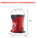 Kit Completo Mickey Mouse Mallory – Sanduicheira, Fritadeira, Pipoqueira e 2 Baldes de Pipoca