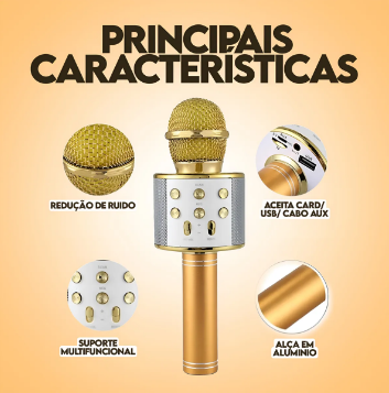 Microfone Sem Fio Bluetooth USB Gotwire – Liberdade para Sua Voz Brilhar