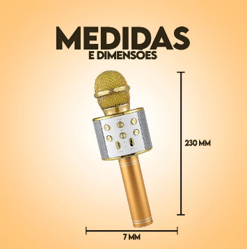 Microfone Sem Fio Bluetooth USB Gotwire – Liberdade para Sua Voz Brilhar