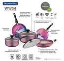 Tramontina Mulher-Maravilha WW84 5 peças jogo de panela