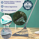 Kit Mop Flat com Balde Lava e Seca , Vassoura 2 em 1 e Rodo Mágico