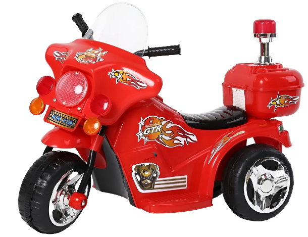 Mini Moto Elétrica Triciclo Infantil Polícia – A Aventura Começa Aqui!