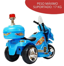 Mini Moto Elétrica Triciclo Infantil Polícia – A Aventura Começa Aqui!