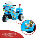 Mini Moto Elétrica Triciclo Infantil Polícia – A Aventura Começa Aqui!