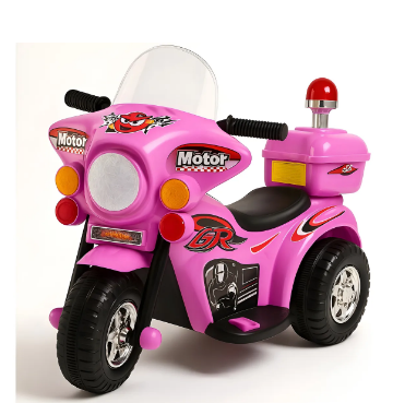 Mini Moto Elétrica Triciclo Infantil Polícia – A Aventura Começa Aqui!