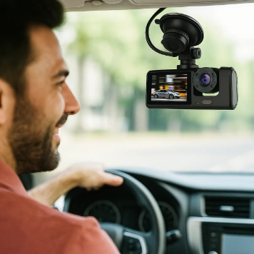 Câmera Automotiva 3 Lentes Full HD 1080p Icarbonx – Segurança e Tranquilidade em Cada Viagem