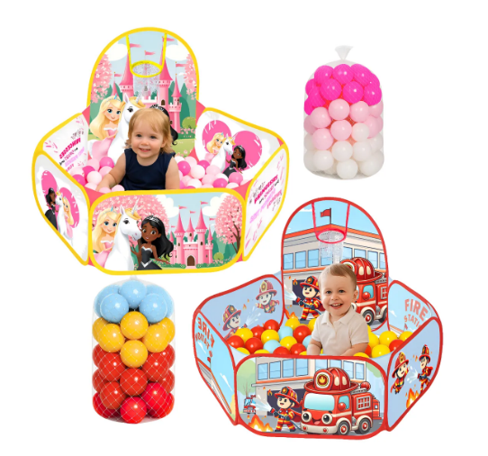 Piscina Infantil com 50 Bolinhas e Cestinha de Basquete