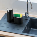 Porta Detergente e Bucha Arthi com Detalhes Cromados