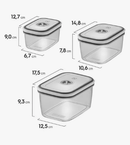 Jogo de panelas Tramontina c/ 8 potes herméticos Electrolux