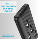 Carregador Portátil Power Bank i2GO 10.000mAh 4 em 1 com Cabos Acoplados
