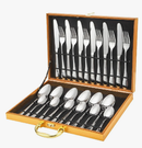 Kit Faqueiro 24 Peças Luxo Premium com Maleta Elegante