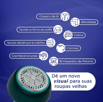 Papa Bolinhas Elétrico Sem Fio – Diga Adeus aos Fiapos e Roupas com Aparência de Velhas!&nbsp;