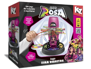 Kit Dos Rosa Tira Vareta + Puzzle Play com 2 brindes exclusivos