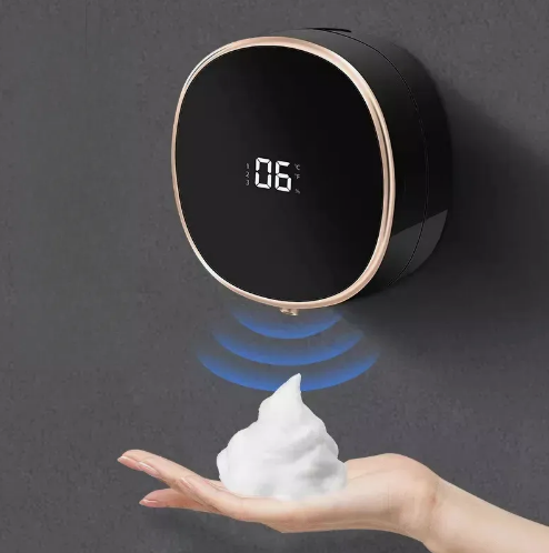 Dispensador de Sabonete Líquido com Sensor automático e Relógio Digital