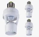 Kit com Sensores de Presença para Lâmpada E27 com Fotocélula