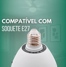Ventilador de Teto E27 com Lâmpada LED Bivolt VT02 60w
