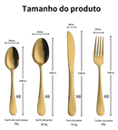 Kit Faqueiro 24 Peças Luxo Premium com Maleta Elegante