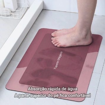 Kit 2 Tapetes Mágicos 40x60 – Secagem Rápida com Estilo e Delicadeza
