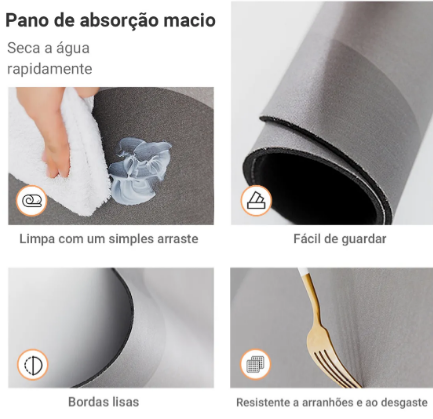 Kit 2 Tapetes Mágicos 40x60 – Secagem Rápida com Estilo e Delicadeza