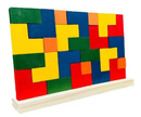 Blocos de Encaixe Vertical Júnior – Brinquedo Educativo 25 Peças Tetris Toy Trade