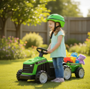 Mini Trator Elétrico Infantil com Reboque