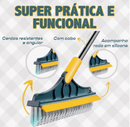 Vassoura Rodo Angular 2 em 1 Multiuso – Verde e Amarela
