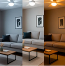 Ventilador de Teto E27 com Lâmpada LED Bivolt VT02 60w