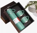 Kit Garrafa Térmica Vacuum Flask Set C/ 3 Xicaras 500ml Inox